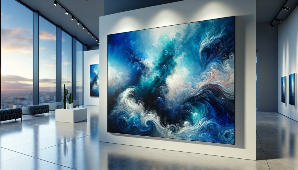 Abstract Blue Art