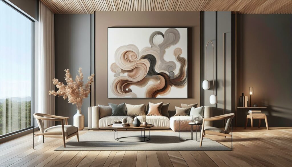 Abstract Neutral Wall Art